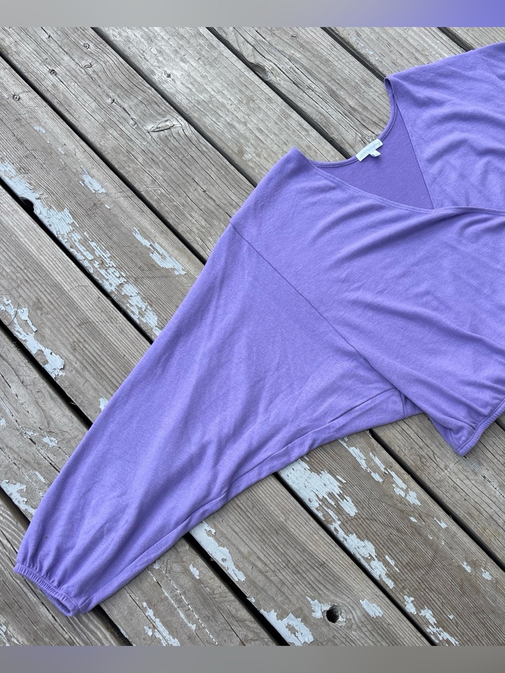 XL Light Purple Beyond Yoga Wrapped Up Pullover